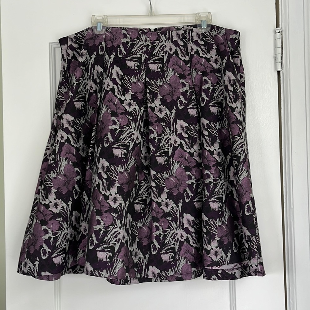 Lane Bryant purple skirt.